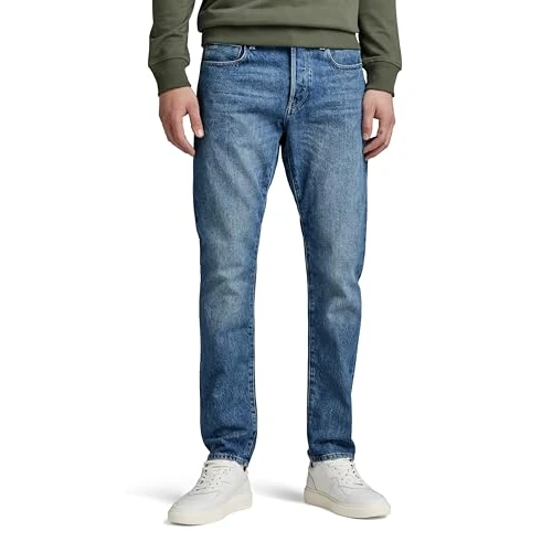 G-Star Men's 3301 Regular Tapered Jeans, Blue (faded harbor 51003-C967-D331), 35W / 36L
