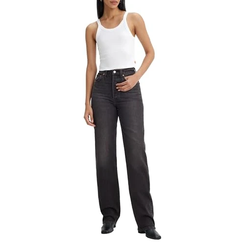 Zeitlich begrenztes Angebot: Levi's Damen Ribcage Full Length Jeans, Static Noise Overload, 28W / 34L von 130.00 € auf 65.40 € (50% Rabatt)