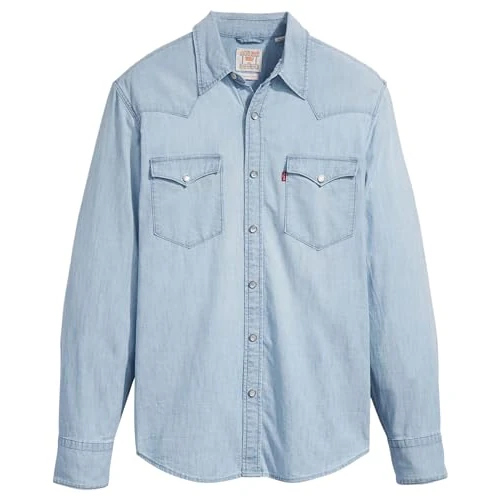Limited-time offer: Levi's Men's Barstow Western Standard Woven shirts, Burnett Light Chambray, XL from 60.00 GBP to 60.00 GBP (save 0%)