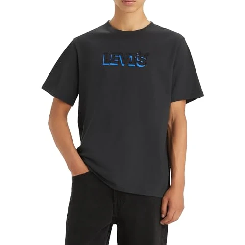 Offerta a tempo: Levi's SS Relaxed Fit Tee, T-Shirt Uomo, Headline Drop Shadow Caviar, XS - 0.00% da 18.53 € a 18.53 €