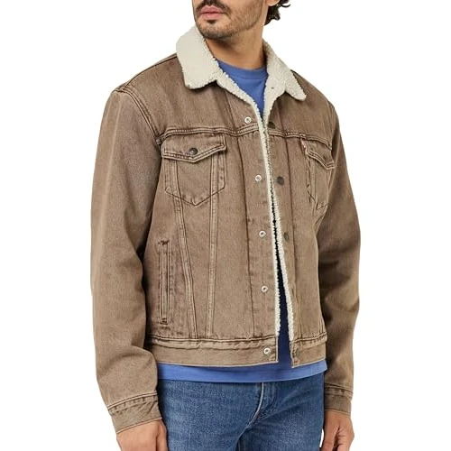 Levi's Type 3 Sherpa Trucker Kurtka Mężczyźni,Breakfast Sandwich,XS