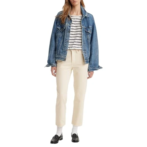 Limited-time offer: Levi's Women's 501 Crop Jeans, Ecru Booper No Damage, 25W / 28L from 47.00 GBP to 47.00 GBP (save 0%)