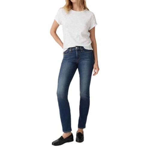 Offerta a tempo: Levi's 314 Shaping Straight, Jeans Donna, Zealous Blue, 32W / 30L - 0.00% da 66.34 € a 66.34 €
