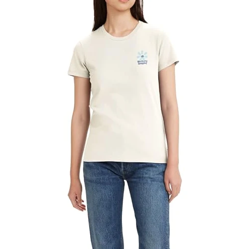 Levi's The Perfect Tee, T-Shirt Donna, Batwing Schoolyard Daisy Sunny, XXS