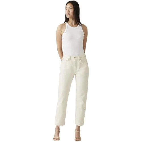 Oferta limitada: Levi's 501 Crop Vaqueros, Ecru Booper No Damage, 30W / 28L Mujer de 110.00 € a 90.00 € (ahorro 18%)