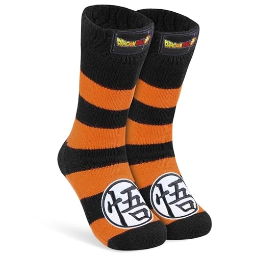 Offerta a tempo: Dragon Ball Z Calze Bambino - Calze Antiscivolo Bambino a Pantofola Taglia Unica - Gadget Anime per Ragazzi (Nero/Arancio) - 29% da 20.49 € a 14.49 €