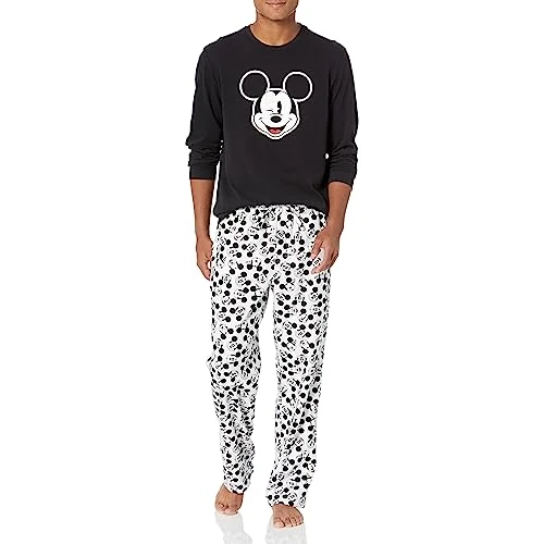 Limited-time offer: Amazon Essentials Disney | Marvel | Star Wars Men's Flannel Pyjama Sleep Sets, Mickey Moods - Mens Flannel, XXL from 22.80 GBP to 22.80 GBP (save 0%)