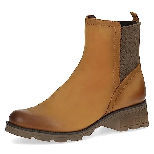 Offerta a tempo: CAPRICE 9-25227-41, Stivali a metà polpaccio Donna, Giallo (Curry Nubuc), 36 EU - 59% da 89.95 € a 37.14 €