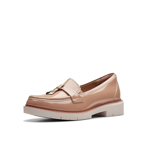 Clarks Mocassins Chaussure Westlynn Bella pour Femme, Synthétique Beige Chaud, 40.5 EU