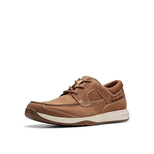 Tijdelijke aanbieding: Clarks Heren Sailview Lace Bootschoen, Light Tan Nubuck, 39 EU van 87.46 € naar 87.46 € (0.00% korting)