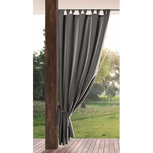 Offerta a tempo: Eurofirany GARDEN Tenda de Esterni con Passanti - 1 Pezzo. Tende impermeabili per Terazze, Tenda per Gazebo Pergolata Patio Balcone, Protezione Solare e Privacy, 155x200 cm, Grigio Scuro - 55% da 53.88 € a 24.47 €