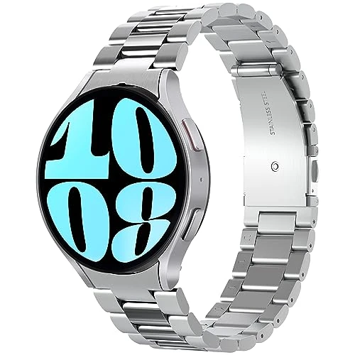 Offerta a tempo: Spigen Modern Fit Cinturino Compatibile con Samsung Galaxy Watch 6 44mm 2023 - Argento - 0.00% da 8.40 € a 8.40 €