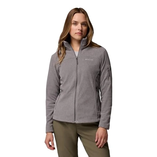 Oferta limitada: Columbia Fast Trek Jacket, Chaqueta De Forro Polar Con Cremallera para Mujer, City Grey Heather/City Grey, Talla S de 65.00 € a 36.45 € (ahorro 44%)