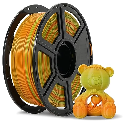 Flashforge 3D-printer filament 1,75 mm 1 kg spoel dimensionale nauwkeurigheid +/- 0,02 mm (groen en oranje)