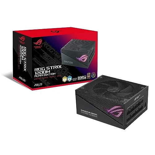 Oferta limitada: ASUS ROG Strix 1200 W Gold Aura Edition - Fuente de Alimentación (Certificado 80+ Gold, ATX 3.0, Certificación Lambda A+ de Cybenetics, Compatible con PCIe Gen 5.0, Ventilador Axial-Tech, Aura Sync) de 269.84 EUR a 269.84 EUR (ahorro 0%)
