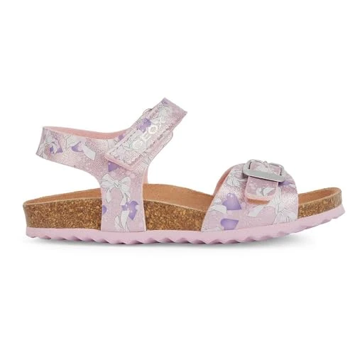 Geox J Adriel Girl C Sandalen voor meisjes, roze lilac, 29 EU
