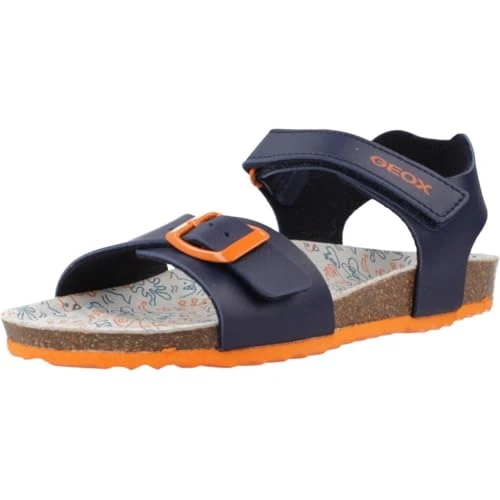 Tijdelijke aanbieding: Geox J Ghita Boy B Sandalen voor jongens, Navy Dk Oranje, 24 EU van 47.95 € naar 37.97 € (21% korting)