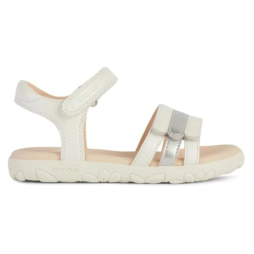 Zeitlich begrenztes Angebot: GEOX JUNIOR J SANDAL HAITI GIRL SANDALS WHITE/SILVER 28_EU von 42.95 € auf 33.12 € (23% Rabatt)