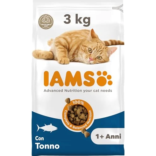 Limited-time offer: IAMS Adult Complete Dry Cat Food Tuna 3kg - Supports Strong Immune System from 15.00 £ to 15.00 £ (save 0.00%)