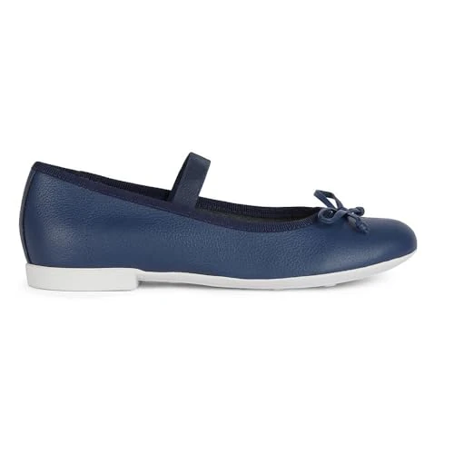 Offerta a tempo: Geox Ragazza Jr Plie' D Ballet Flat, Blu Navy, 33 EU - 46% da 54.90 € a 29.44 €