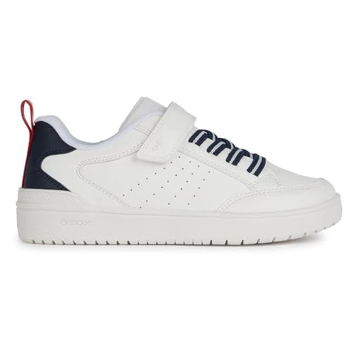 Offerta a tempo: Geox J Washiba Boy A, Scarpe da Ginnastica, Bianco Blu Marino, 36 EU - 0.00% da 26.90 € a 26.90 €