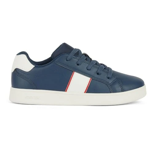 Geox Boys' J Eclyper Boy B Trainers, Avio White, 11.5 UK