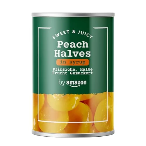 Offerta a tempo: by Amazon Mezze Pesche Allo Sciroppo, 411g - 0.00% da 1.34 € a 1.34 €
