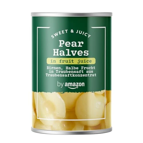 by Amazon Mitades De Pera En Zumo De Fruta, 411g
