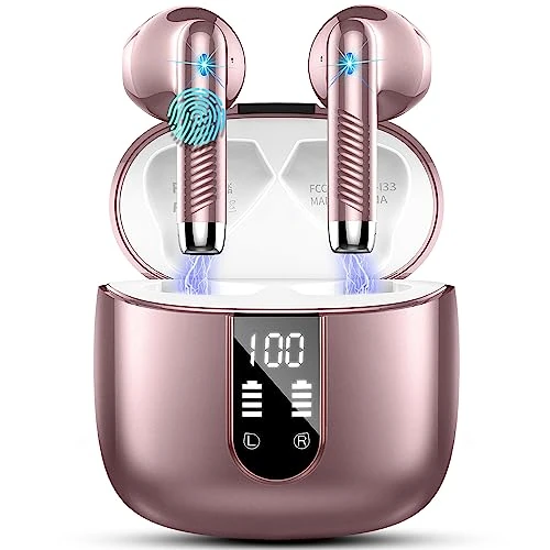 Tijdelijke aanbieding: Bluetooth Hoofdtelefoon 5.3 Hifi-Stereo, Draadloze In-Ear Koptelefoon Met 4 Microfoons, ENC-Ruisonderdrukking, IP7 Waterdicht, Touch-Bediening van 89.99 € naar 89.99 € (0.00% korting)