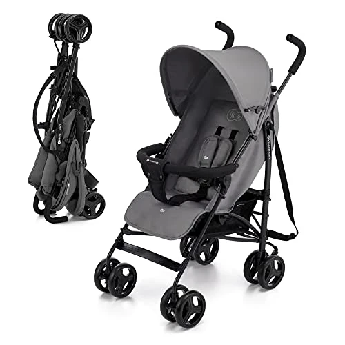 Offerta a tempo: Kinderkraft TIK Passeggino Leggero e Compatto 6,5 kg, Passeggino da Viaggio Pieghevole, Schienale Reclinabile fino a Sdraiato, Copertura Antipioggia Inclusa, fino a 15 kg, Grigio - 19% da 74.90 € a 60.99 €