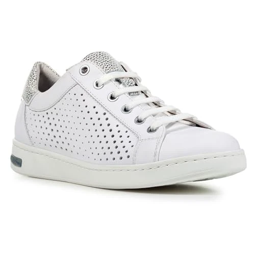 Oferta limitowana: Geox Dziewczęce D Jaysen B Sneaker, White Lt Silver, 35 EU z 293.84 zł na 293.84 zł (oszczędź 0.00%)