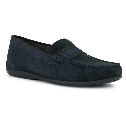 Geox Mocassins U Ascanio a pour Homme, Bleu Marine, 41 EU