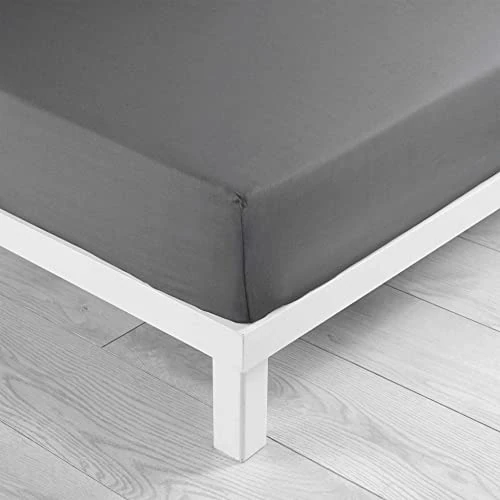 Oferta limitada: Suavidad Interior, Sábana Bajera (160 x 200 cm) Lina Anthracite, 100% Algodón de 9.18 € a 8.17 € (ahorro 11%)