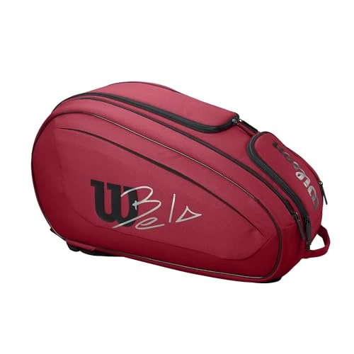 Limited-time offer: Wilson Bela Super Tour Padel Bag, Holds up to 6 rackets, Red from 82.99 GBP to 82.99 GBP (save 0%)