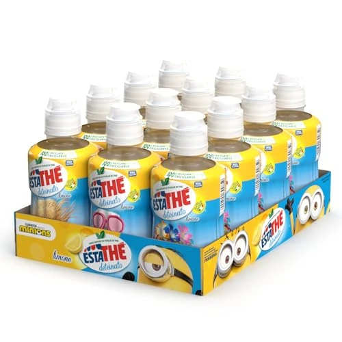 Offerta a tempo: Estathé Deteinato Limone - The Freddo Deteinato con Vero Infuso di Foglie di The e Succo di Limone, Bevanda Analcolica Senza Glutine, 12 Bottiglie da 250 ml - 16% da 11.88 € a 9.99 €
