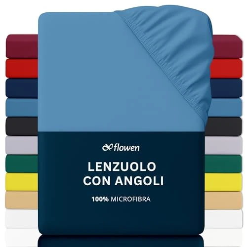 Offerta a tempo: Lenzuola Matrimoniali con Angoli 160x190 cm Blu Navy in Microfibra per Letto con Materasso fino a 30cm Tessuto Anti-Acaro e Ipoallergenico di Alta Qualità Morbido e Lavabile in Lavatrice - 14% da 14.99 € a 12.85 €