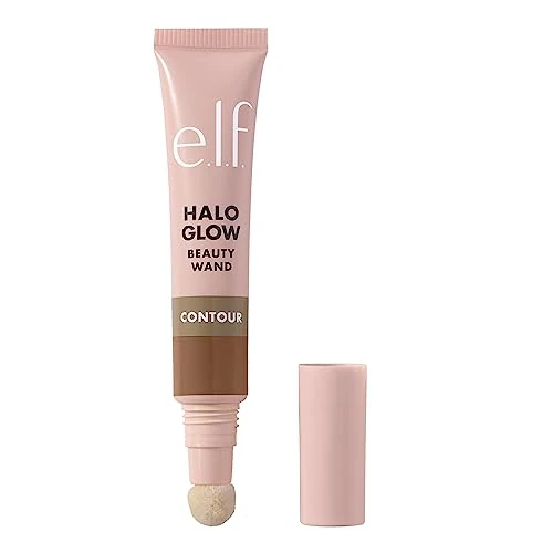 e.l.f. Halo Glow Contour Beauty Wand - Bâton de contour liquide pour un look naturel - Formule constructible - Vegan et sans cruauté envers les animaux - Light / Medium