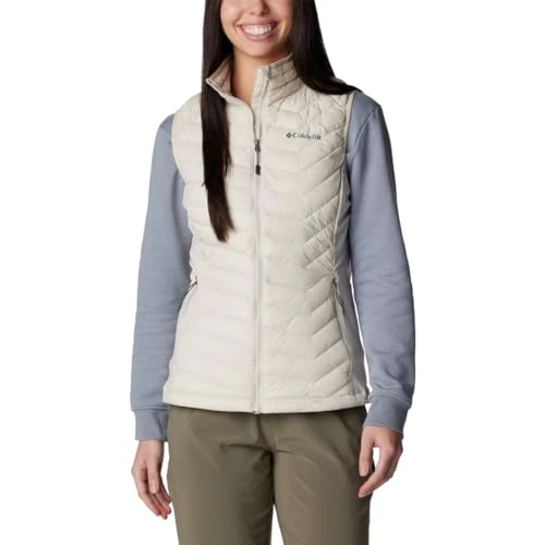 Offerta a tempo: Columbia Powder Pass Vest Gilet, Dark Stone, XS Donna - 0.00% da 28.44 € a 28.44 €