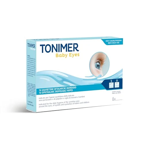 Tonimer Baby Eyes - Salviettine Oftalmiche Monouso, 16 Pezzi