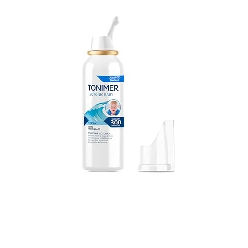 Tonimer Spray Baby Solución Isotonica Estéril de Agua de Mar, Descongestion Nasal para Bebés y Niños, 100 ml