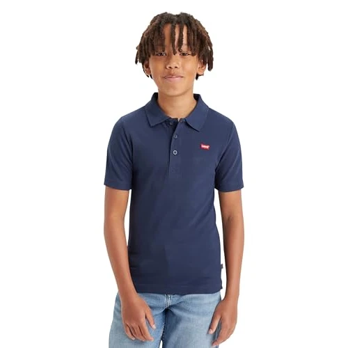 Limited-time offer: Levi's Boys Lvb Back Neck Tape Polo Shirt, Dress Blues, 8 Years UK from 17.20 £ to 17.20 £ (save 0.00%)