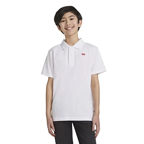 Levi's Lvb Polo avec Bande de propreté Blanc, Blanc, 3 Ans