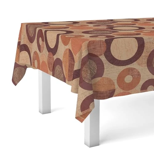 Offerta a tempo: Martina Home Tovaglia in tela cerata Tambre, 200 x 140 cm, colore: arancione - 50% da 33.73 € a 16.76 €