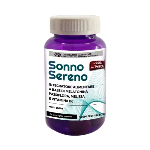 Offerta a tempo: Sanavita Sonno Sereno - Integratore per Dormire in Caramelle Gommose - 30 Caramelle — 43% da 9,90 € a 5,67 €