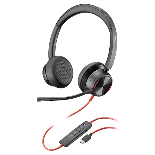 Offre limitee: Micro-casque filaire haut de gamme Poly Blackwire 8225 – Annulation active du bruit – Son binaural hi-fi - Connexion à un PC/Mac - Certifié Microsoft Teams de 129.99 EUR a 94.99 EUR (economie 27%)