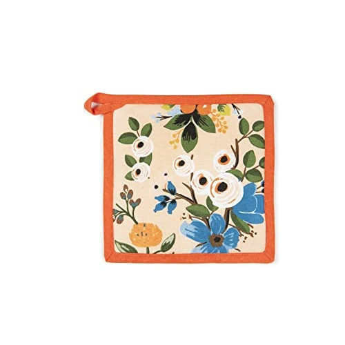 Excelsa Fiori Frida Kitchen Pot Holder, Cm. 20 x 20, Lining 100% Cotton, Polyester Padding