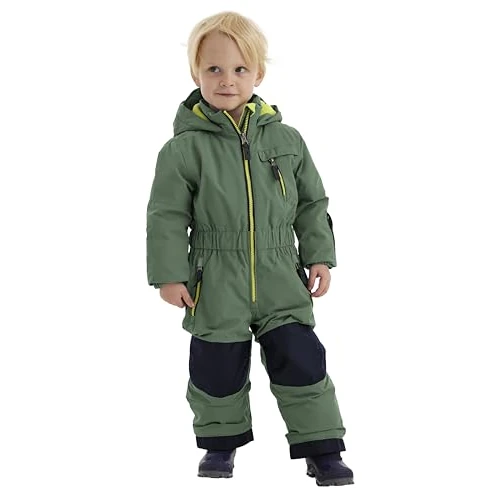 firstinstinct by killtec bambini Tuta da sci/tuta da neve con cappuccio, impermeabile FISW 31 MNS ONPC, forest green, 98, 39908-000