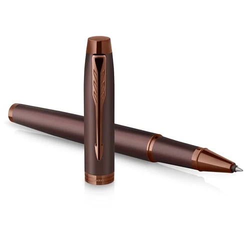 Oferta limitada: Parker IM Pluma estilográfica monocromática | Tinta azul | Acabado y detalles en bermellón | Punta media | Estuche de regalo de 55.96 € a 28.59 € (ahorro 49%)