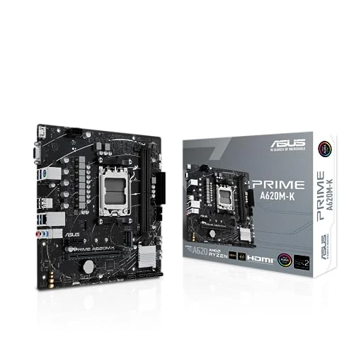 Oferta limitada: ASUS Prime A620M-K AMD A620 Emplacement AM5 Micro ATX de 82.99 EUR a 79.95 EUR (ahorro 4%)