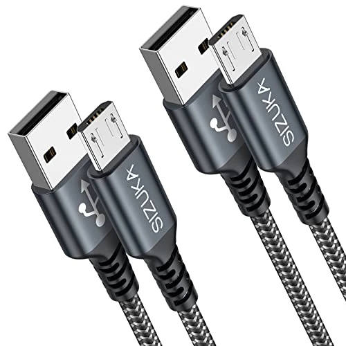 Offerta a tempo: SIZUKA Cavo Micro USB 2Pezzi 1M，Cavo USB Micro USB Dati E Ricarica Rapida - 37% da 9.99 € a 6.31 €